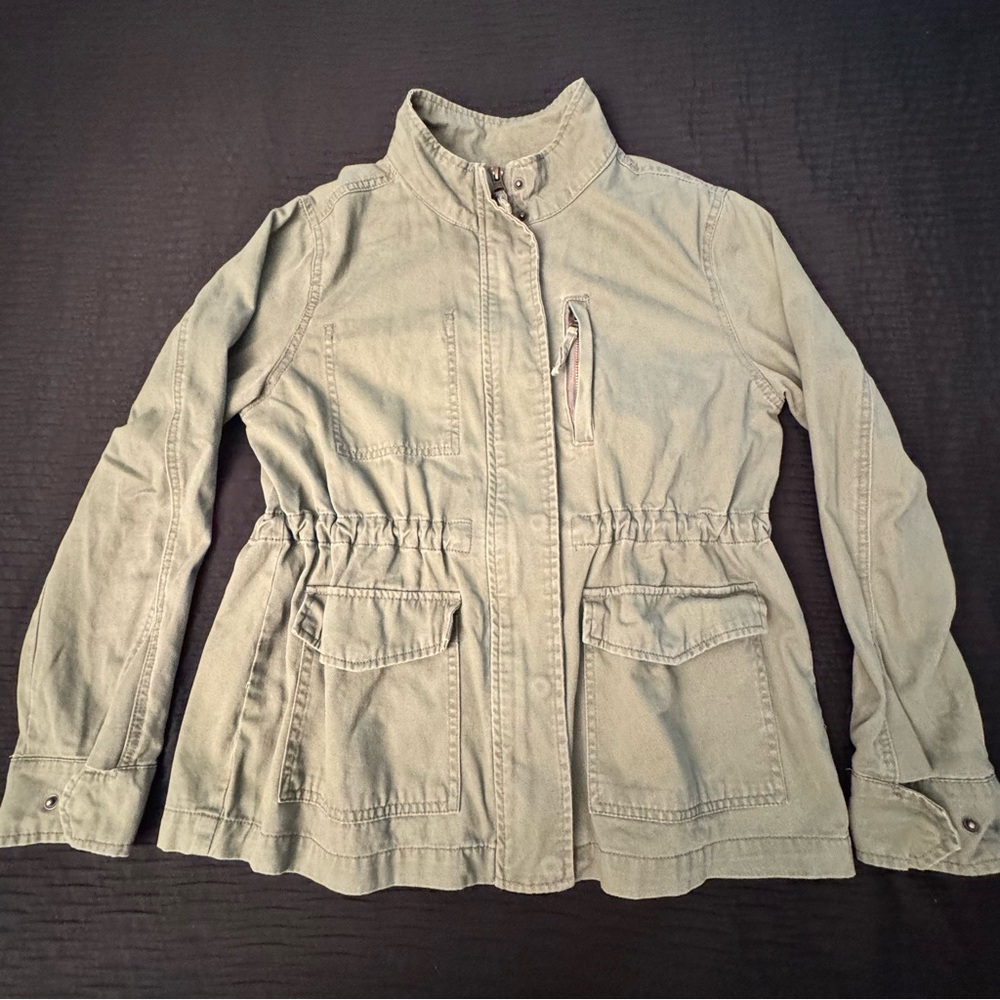 A New Approach A N A Women's Utility Safari Jacket Size Medium Zip Up